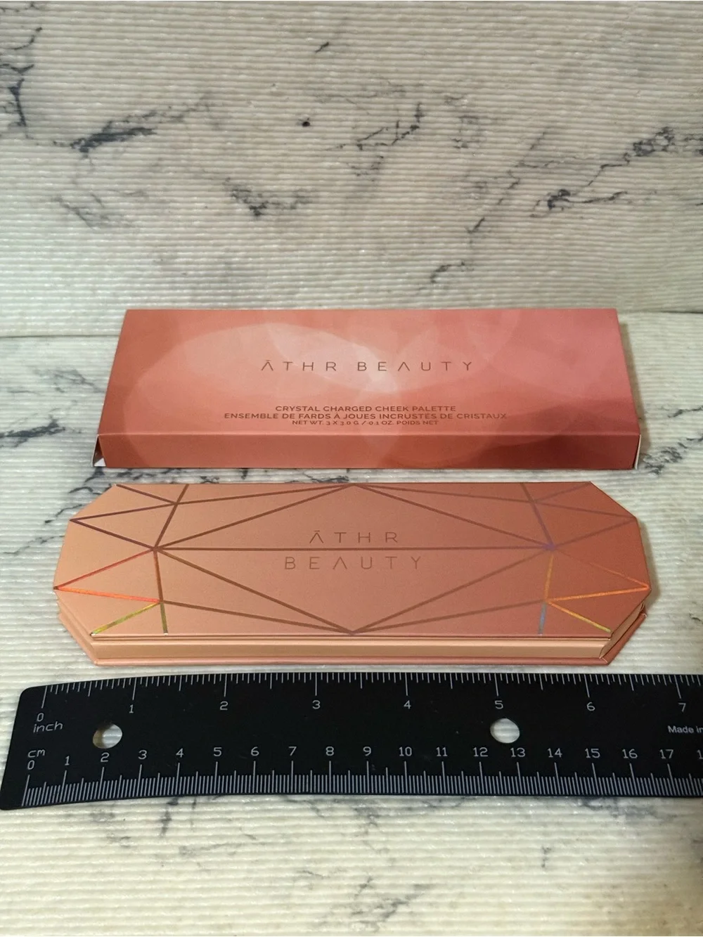 ATHR Beauty Crystal Charged Cheek Palette: Amber (Blush & Highlighter)